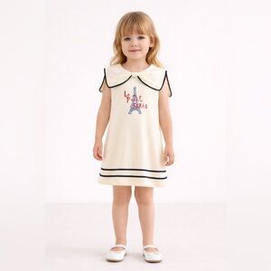 Looms Le Petit Paris Dress 3T Coquette Bow Sailor Parisian Cute